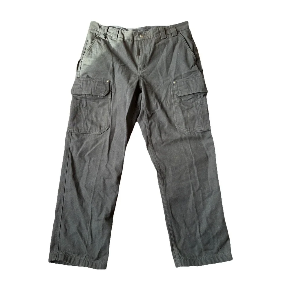 Duluth‎ Trading Men's Cargo Pants Blue Rivets Pockets size 40x30 Work